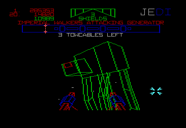 Cargando contra un AT-AT
